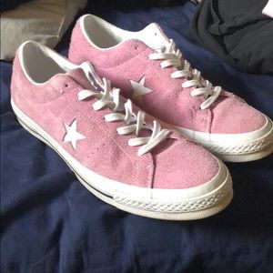 Converse One Stars Men’s Size 10.5 Pink & White